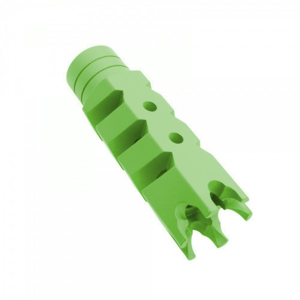 AR-15/.223/5.56 Shark Muzzle Brake 1/2x28 Pitch Thread - Cerakote Zombie Green