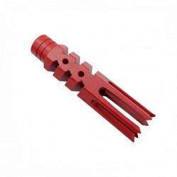 AR-15 "Zombie Slayer" Muzzle Brake - 4" Long- Cerakote Red