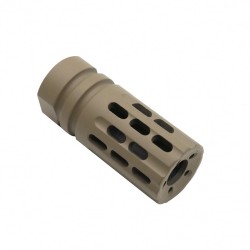 AR-10/LR-308 Custom Multi-Ported Muzzle Brake - Cerakote FDE