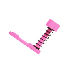 Magazine Catch Assembly w/Button and Spring–Cerakote Pink