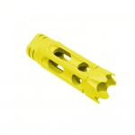 AR-15/.223/5.56 Custom Ported Muzzle Brake - Cerakote Lemon Zest