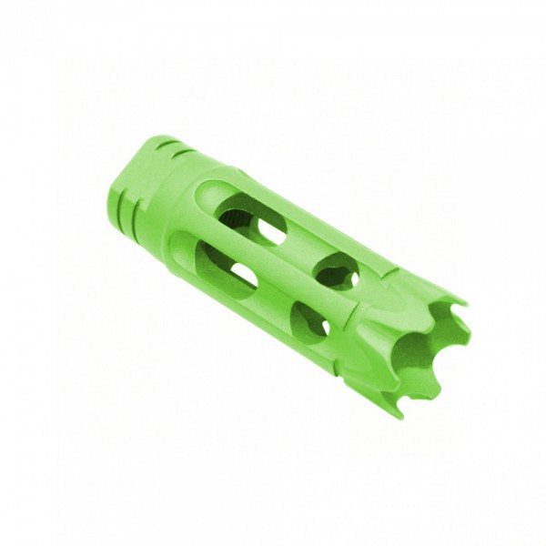 AR-15/.223/5.56 Custom Ported Muzzle Brake - Cerakote Zombie Green