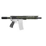 AR-15 5.56 NATO 10'' PISTOL KIT - BILLET UPPER WITH 10'' HANDGUARD- CERAKOTE COLOR ACCENT BUNDLE