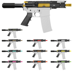 AR-15 5.56 NATO 5'' PISTOL KIT - FORGED UPPER WITH 4'' HANDGUARD AND COLOR OPTION BUNDLE 