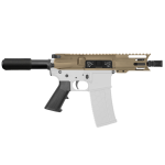 AR-15 5.56 NATO 5'' PISTOL KIT - FORGED UPPER WITH 4'' HANDGUARD- COLOR SET UPPER RECEIVER AND HANDGUARD OPTIONS 