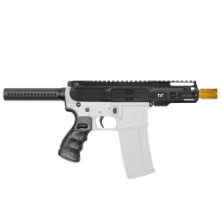 AR-15 5.56 NATO 5'' PISTOL KIT - BILLET UPPER WITH 4'' HANDGUARD OPTIONS- GOLD MUZZLE BRAKE 