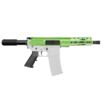 AR-15 5.56 NATO 7'' PISTOL KIT - BILLET UPPER WITH 7'' HANDGUARD- COLOR SET BILLET UPPER AND HANDGUARD OPTIONS 