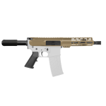 AR-15 5.56 NATO 7'' PISTOL KIT - BILLET UPPER WITH 7'' HANDGUARD- COLOR SET BILLET UPPER AND HANDGUARD OPTIONS 