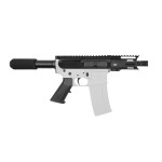 AR-40 4.5" BILLET UPPER RECEIVER PISTOL BUILD KIT W/4" M-LOK HANDGUARDC CUT- BCG-LPK &  Pistol Tube Kit