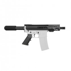 AR-40 4.5" SLICK SIDE UPPER RECEIVER PISTOL BUILD KIT W/4" KEY MOD HANDGUARD VERSION 2 - BCG-LPK &  Pistol Tube Kit