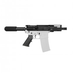 AR-40 4.5" FORGED UPPER RECEIVER PISTOL BUILD KIT W/4" M-LOK HANDGUARD- BCG-LPK &  Pistol Tube Kit