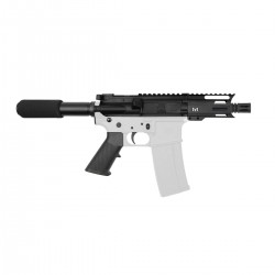 AR-40 4.5" FORGED UPPER RECEIVER PISTOL BUILD KIT W/4" M-LOK HANDGUARD C CUT- BCG-LPK &  Pistol Tube Kit