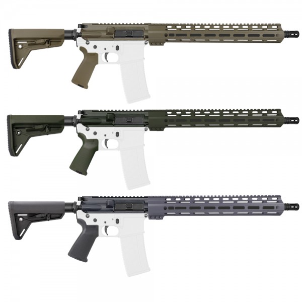 AR-15 RIFLE KIT 5.56 16" NATO & BCG W/ CERAKOTE (OPTION) M-LOK HANDGUARD 15" 