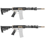 AR-15 5.56 NATO 16" CARBINE KIT WITH 10" OR 12" M LOK HANDGUARD-  CERAKOTE FDE