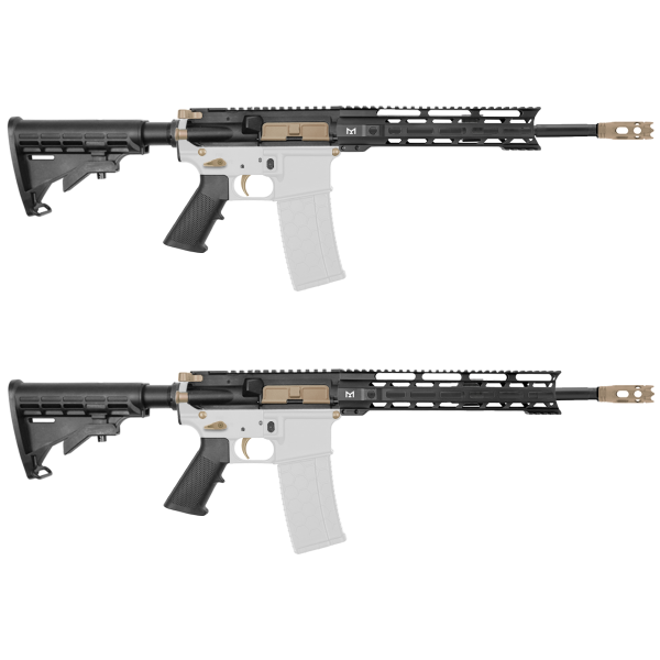 AR-15 5.56 NATO 16" CARBINE KIT WITH 10" OR 12" M LOK HANDGUARD-  CERAKOTE FDE