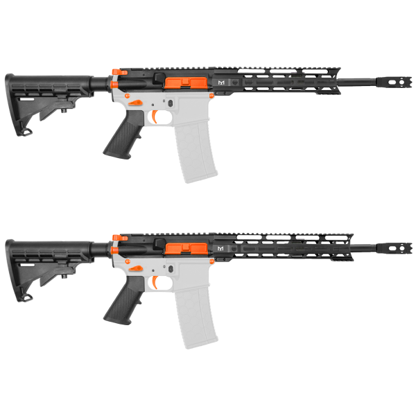 AR-15 5.56 NATO 16" CARBINE KIT WITH 10" OR 12" M LOK HANDGUARD-  CERAKOTE ORANGE