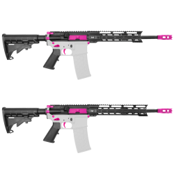 AR-15 5.56 NATO 16" CARBINE KIT WITH 10" OR 12" M LOK HANDGUARD-  CERAKOTE PINK