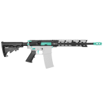 AR-15 5.56 NATO 16" CARBINE KIT WITH 10" OR 12" M LOK HANDGUARD-  CERAKOTE ROBINS EGG
