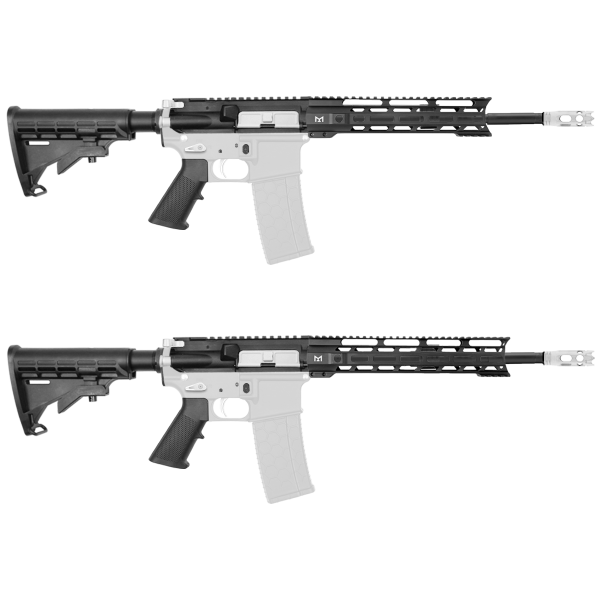 AR-15 5.56 NATO 16" CARBINE KIT WITH 10" OR 12" M LOK HANDGUARD- CERAKOTE WHITE