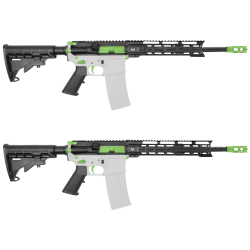 AR-15 5.56 NATO 16" CARBINE KIT WITH 10" OR 12" M LOK HANDGUARD- CERAKOTE ZOMBIE GREEN