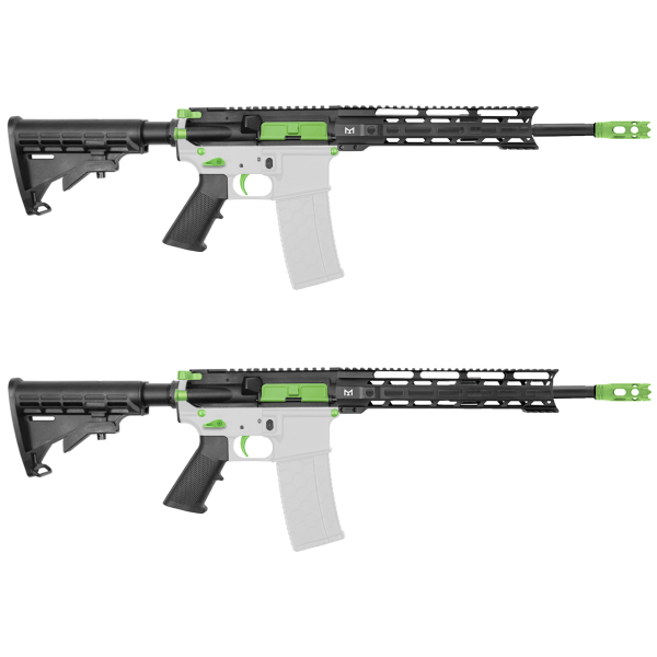 AR-15 5.56 NATO 16" CARBINE KIT WITH 10" OR 12" M LOK HANDGUARD- CERAKOTE ZOMBIE GREEN