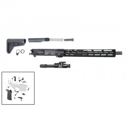 AR15 16" RIFLE BUILD KIT W/ 15" M-LOK HANDGUARD BCG LPK MAGPUL GRIP & STOCK  (ASSEMBLED UPPER)