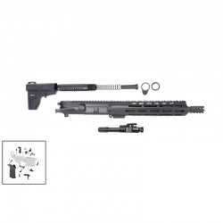 AR15 .223 5.56 NATO 10" PISTOL KIT W/ 10" M-LOK HANDGUARD MAGPUL GRIP BCG & SHOCKWAVE BLADE (ASSEMBLED UPPER)