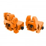 Polymer Front and Rear Sight -Spring Loaded- Cerakote Hunter Orange