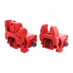 Polymer Front and Rear Sight -Spring Loaded- Cerakote RED