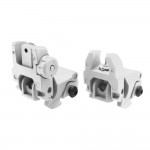 Polymer Front and Rear Sight -Spring Loaded- Cerakote Bright White