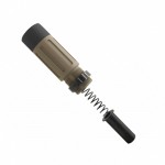 CERAKOTE FLAT DARK EARTH | AR-15 Complete Compact Buffer Tube 3.5''-V2| BLACK CAP 