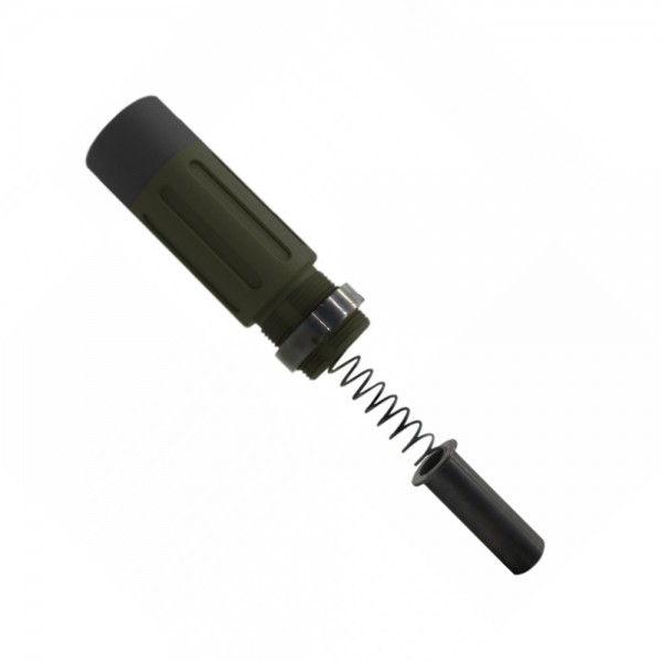 CERAKOTE OD GREEN | AR-15 Complete Compact Buffer Tube 3.5''-V2| BLACK CAP 