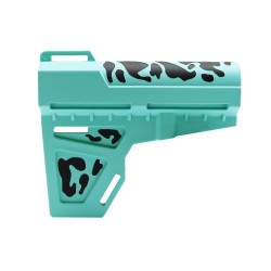 CERAKOTE CAMO| Pistol Stabilizer| Black and Cerakote Robins Egg CERAKOTE CAMO| Pistol Stabilizer| Black and Cerakote Robins Egg
