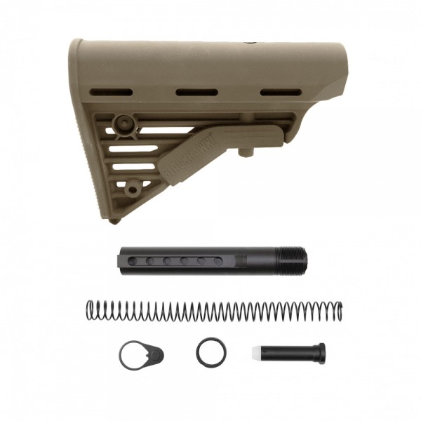 AR-15 Blackhawk Knoxx Buttstock and Complete Buffer Tube Kit | Mil-Spec- Cerakote FDE