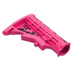 CERAKOTE CAMO| AR-15 Collapsible Standard Version Stock Body-Mil Spec| Black and Cerakote Pink