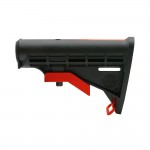 CERAKOTE GRADIENT RED | AR-15 Collapsible Standard Version Stock Body-Mil Spec- MADE IN USA