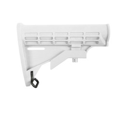 AR-15 Collapsible Standard Version Stock Body-Mil Spec- Cerakote White