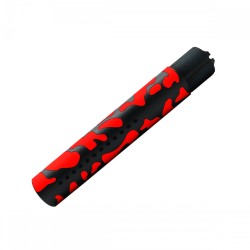 CERAKOTE CAMO| AR-15 Custom Made Pistol Buffer Tube| Black and Red CERAKOTE CAMO| AR-15 Custom Made Pistol Buffer Tube| Black and Red