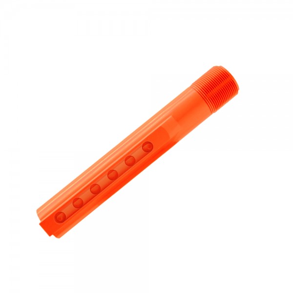 AR15 Stock Buffer Tube -Mil-Spec -6 Positions - Cerakote Hunter Orange
