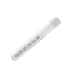 AR15 Stock Buffer Tube -Mil-Spec -6 Positions - Cerakote Bright White