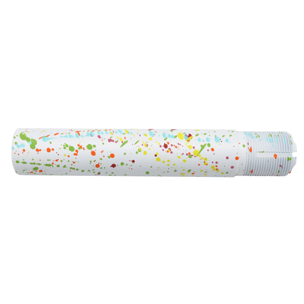 CERAKOTE SPLATTER | AR-15 Pistol Buffer Tube--BASE BRIGHT WHITE- PATTERN- RGB-RED-PNK-ORG-LEM-ZBG