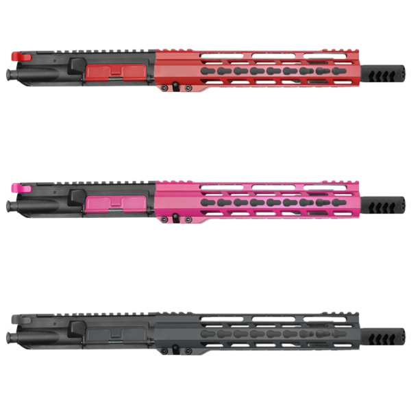 AR-15 5.56 NATO 10'' PISTOL - FORGED UPPER WITH 10'' HANDGUARD- CERAKOTE COLOR ACCENT BUNDLE- UPPER ASSEMBLY 