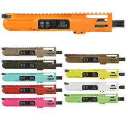 AR-15 5.56 NATO 5'' PISTOL - BILLET UPPER WITH 4'' HANDGUARD- COLOR SET BILLET UPPER AND HANDGUARD OPTIONS - UPPER ASSEMBLY