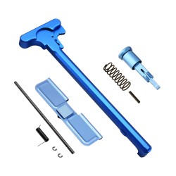 AR-15 Standard Charging Handle with Forward Assist and Ejection Cover Door Combo - BLUE
