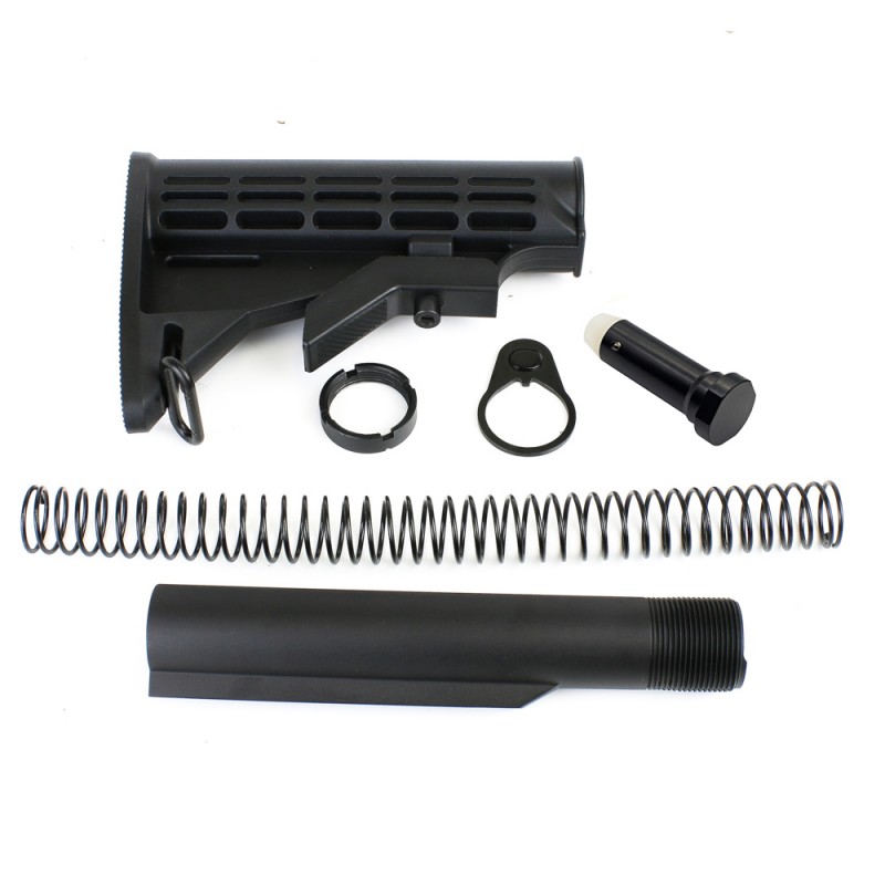 Ar-10 Lr-308 Mil-spec 6-position Collapsible Carbine Stock Kit For Ar10 308