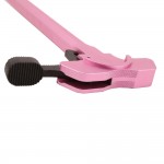 AR-15 Battle Hammer Charging Handle Assembly w/ Oversized Latch -Pink and Black Latch