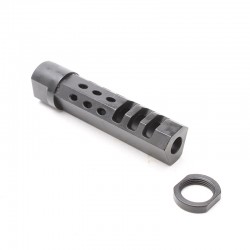 AR-15 Muzzle Brake .308 5/8x24 TPI 3.5" with Mitigator Designs (Includes Jam Nut)