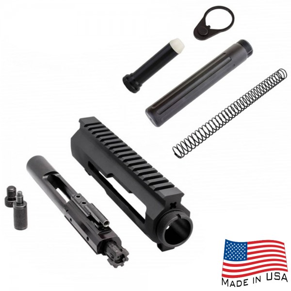 AR15 Custom Made Pistol Buffer Tube Kit with Side Charging Upper Receiver Include Bolt Carrier Group