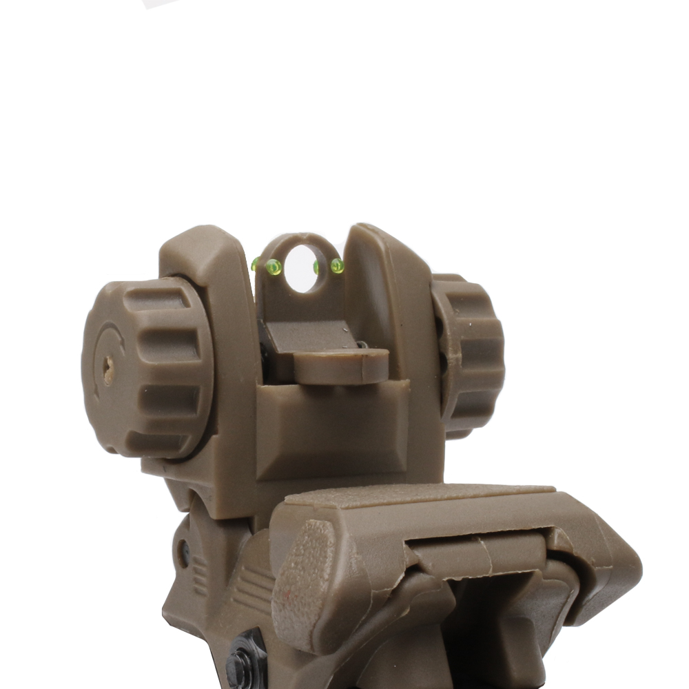 Fiber Optics Sights Red and Green Dots Tan