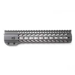 AR-15 Keymod 10" Super Slim Light Keymod Free Float Handguard with 2"+3" Keymod Rails (Package)